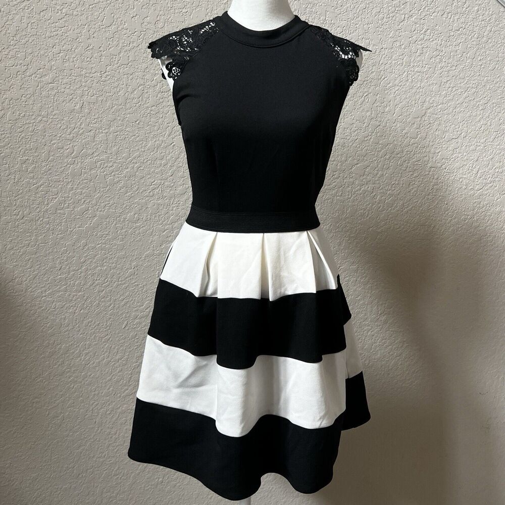Speechless Ladies’ Short Black & White Dress Size XS